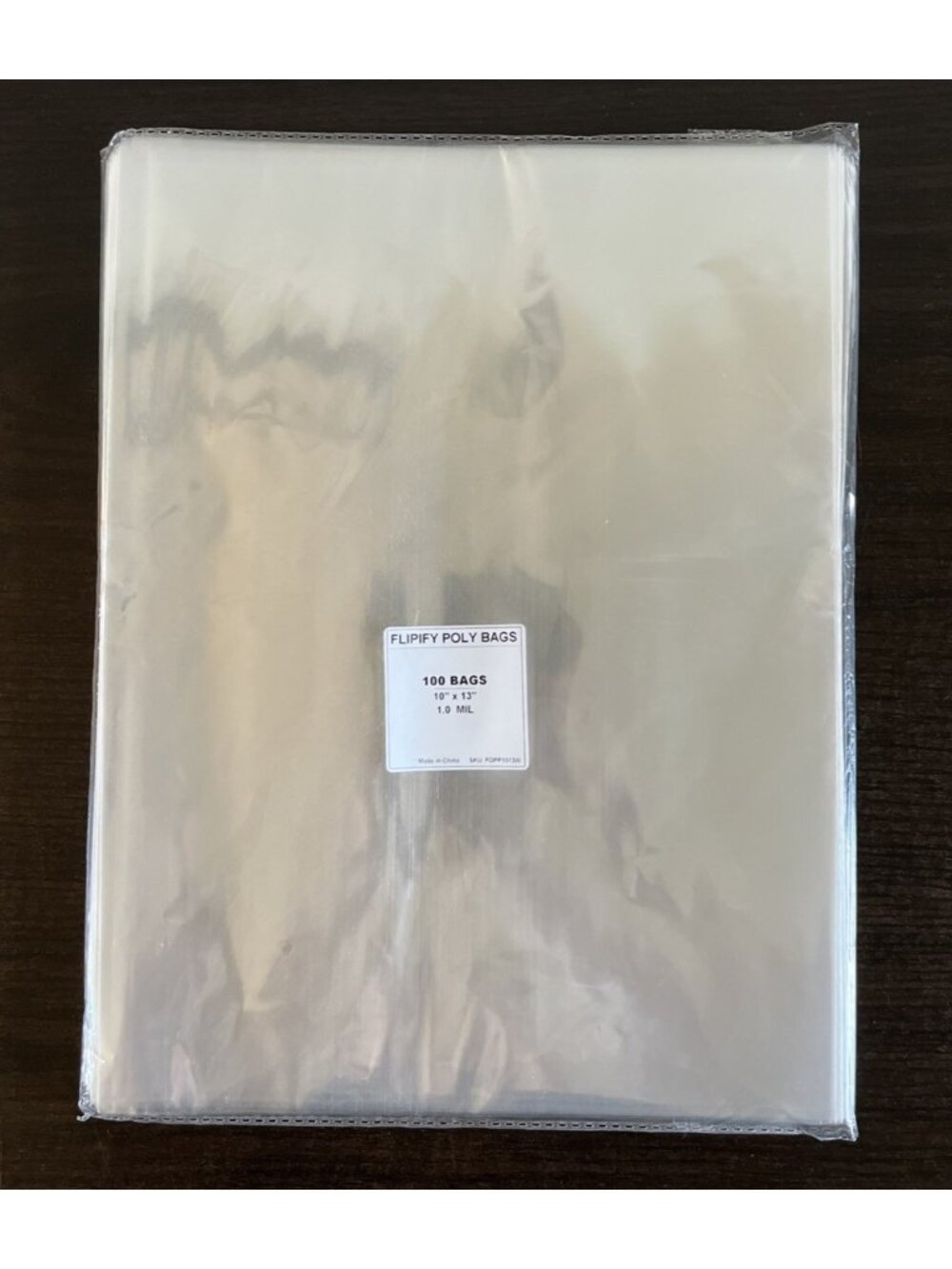 10" x 13" 100 Clear Bags Large Plastic Packaging Top Open Flat Packing Apparel